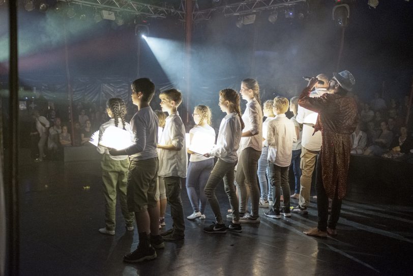 „Kuriosum“: Nachmittagsvorstellung beim Familiencircus Schnick-Schnack in Herne (NW), am Donnerstag (20.06.2019).