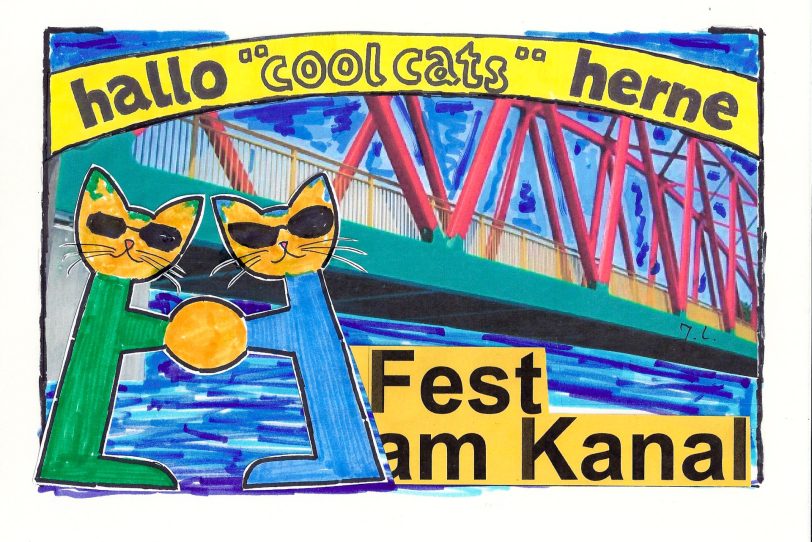 Die Cool Cats freuen sich auf das Fest am Kanal.