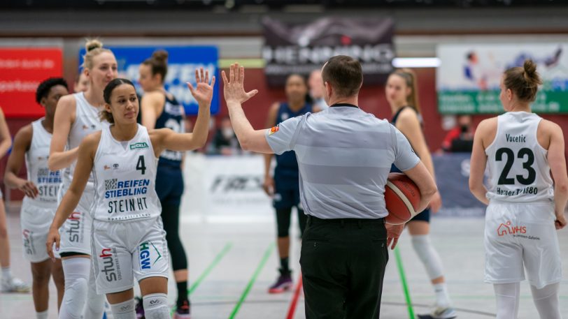 Die Basketballerinnen vom Herner TC gewinnen am Mittwoch (2.3.2022) mit 85:69 gegen die Capitol Bascats Düsseldorf.