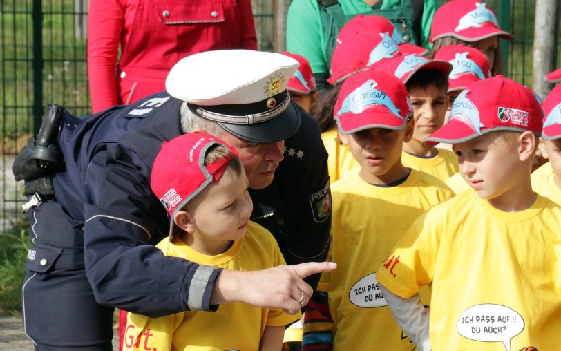 Bei der Schulanfangsaktion 2017. (Archiv)