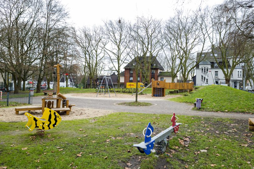 Der Kinderspielplatz an der Werderstraße.