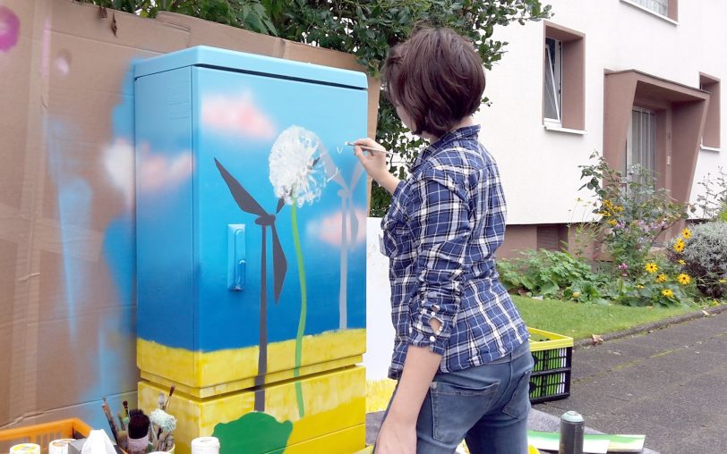 Noch sind Plätze frei beim Kunstprojekt Streetart in Herne. Das Thema ist Klimaschutz und Erneuerbare Energien.