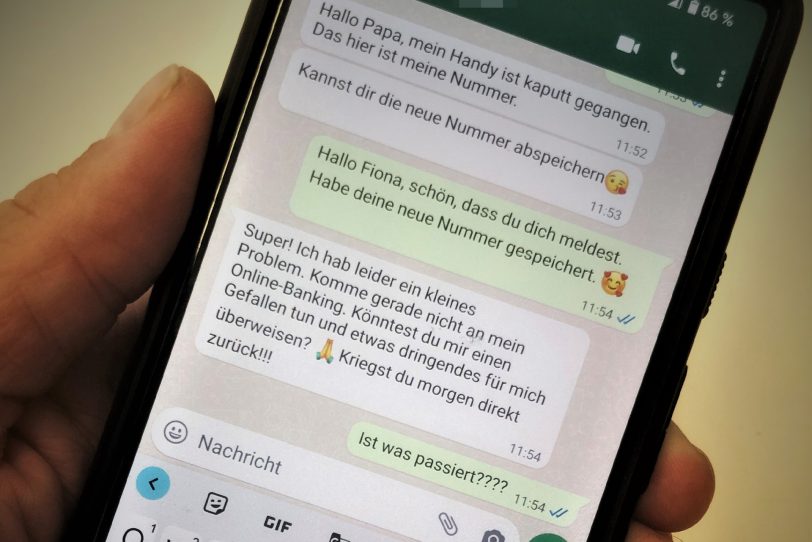 Die Polizei warnt: Wer eine derartige Nachricht bekommt, sollte aufpassen.
