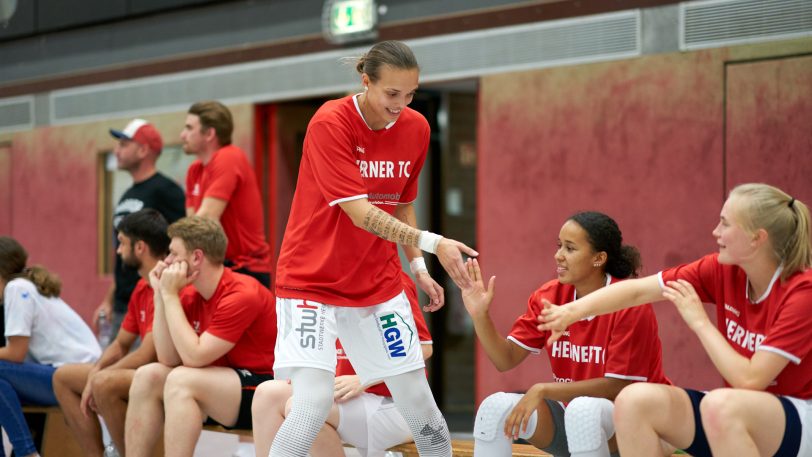 HTC Basketballerinnen spielen gegen die HEV Miners ein lockeres Basketballspiel am Mittwoch (8.9.2021). Die Basketballerinnen gewannen 39:33.