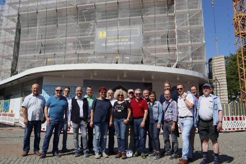 Die SPD-Ortsvereine im Stadtbezirk Herne-Mitte besuchten die Baustelle der Landmarken AG