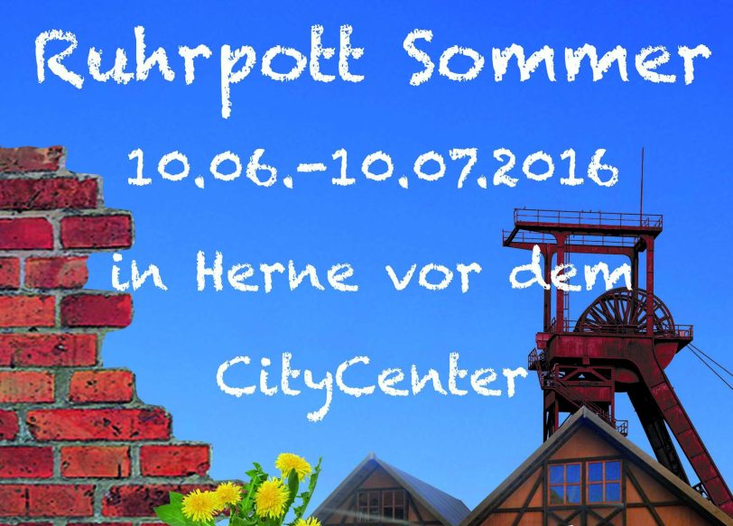 Ruhrpott-Hütten vor dem CityCenter.