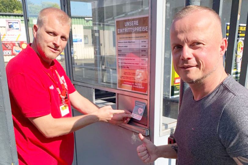 v.l. DSC-Vorstand Torsten Fäller und Thorsten Habel.