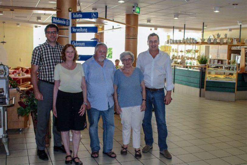 v.l. Dr. Martin Krause, Manuela Lukas (stellv. Vorsitzende SPD-Fraktion), Volker Bleck (stellv. Vorsitzender der SPD-Fraktion), Magdalene Sonnenschein, Udo Sobieski.