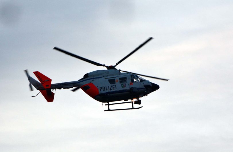 Polizeihubschrauber im Einsatz (Archiv)..