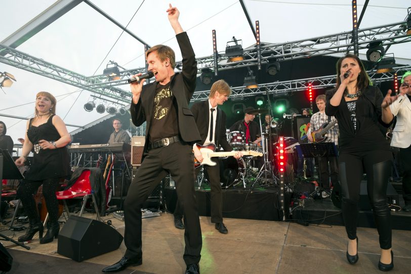 Das Rockorchester Ruhrgebeat im Gysenberg.