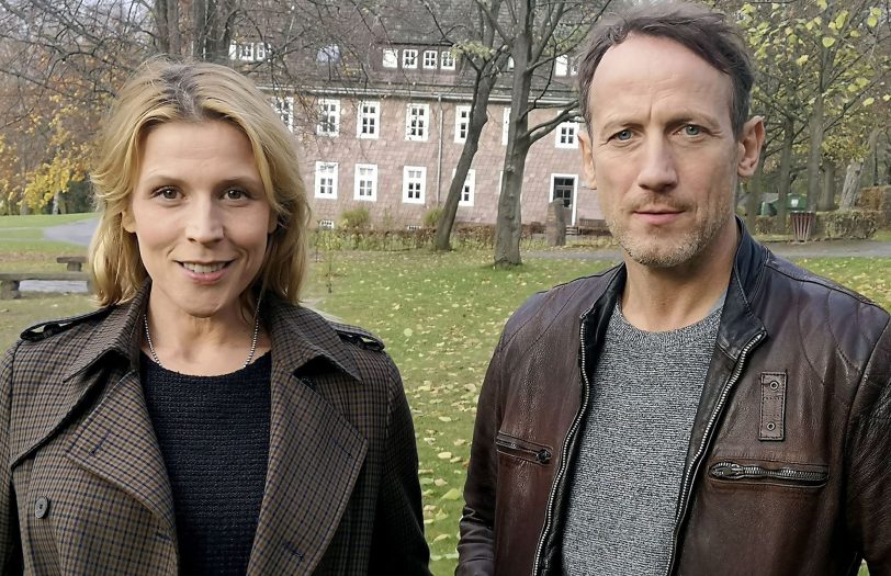 Franziska Weisz (Julia Grosz) und Wotan Wilke Möhring (Thorsten Falke) drehen gerade in Niedersachsen.