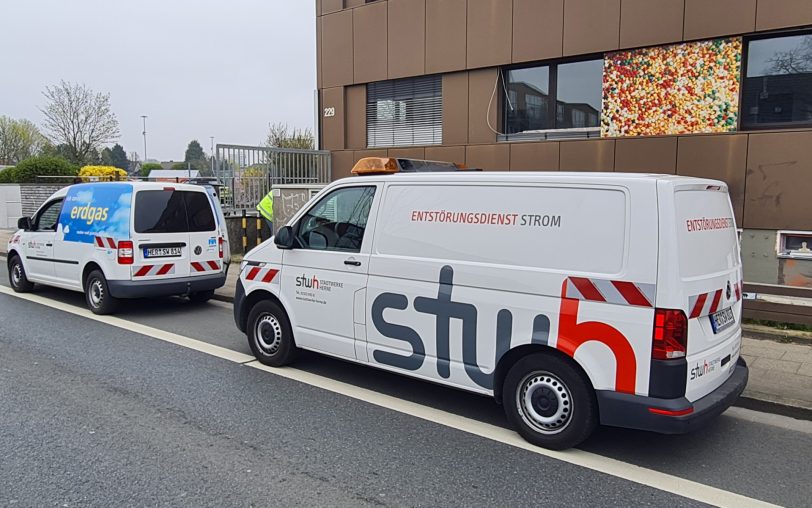 In Herne-Süd war der Strom für ungefähr eine Stunde weg, bevor die Stadtwerke für Entwarnung sorgen konnten.