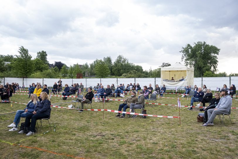 Kultur Open Air an den Flottmannhallen in Herne (NW), am Samstag (23.05.2020): Sebastian &quot;Sebel&quot; Niehoff.