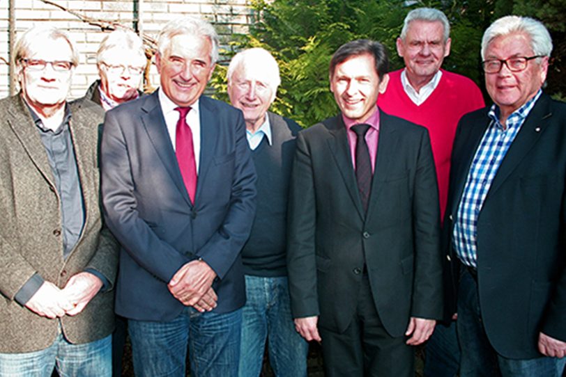 OB Dudda (3.v.r.) war Gast des Sportstammtisches.