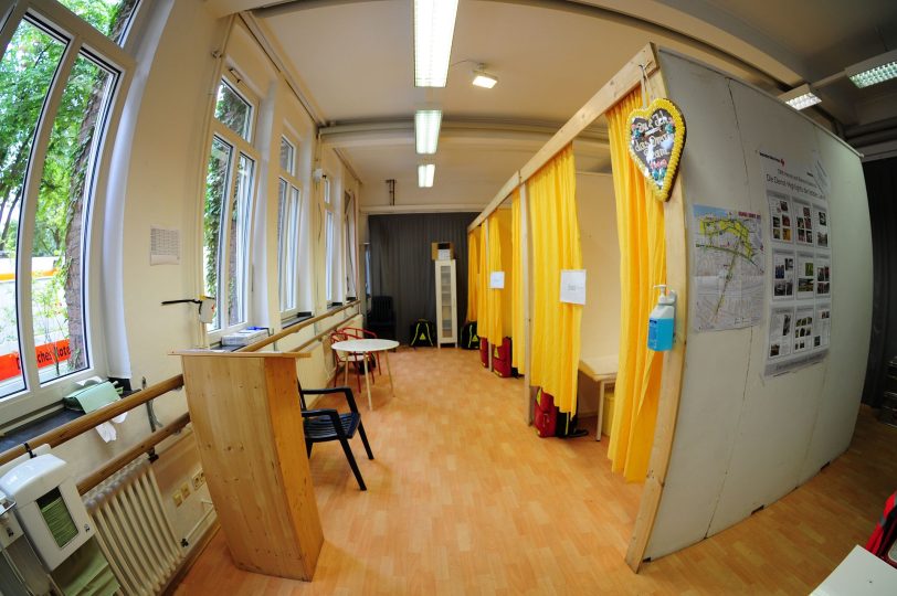 Blick in die Sanitätswache auf der Cranger Kirmes im Jahr 2012.