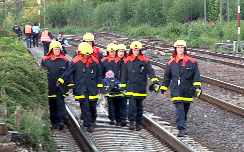S-Bahn-Unfall am Donnerstagabend (5.6.2014).