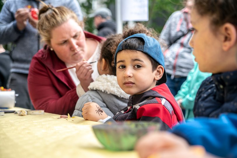 Spielfest bei der Grundschule Kunterbunt.