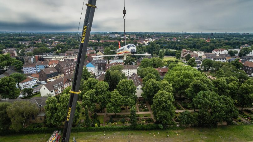 Aufbau der 581. Cranger Kirmes