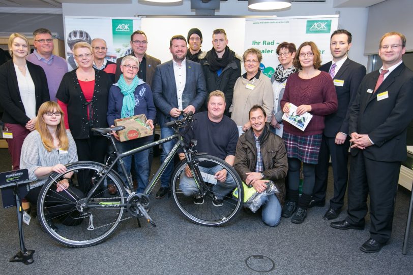 Die Gewinner der Aktion: Mit dem Rad zur Arbeit.