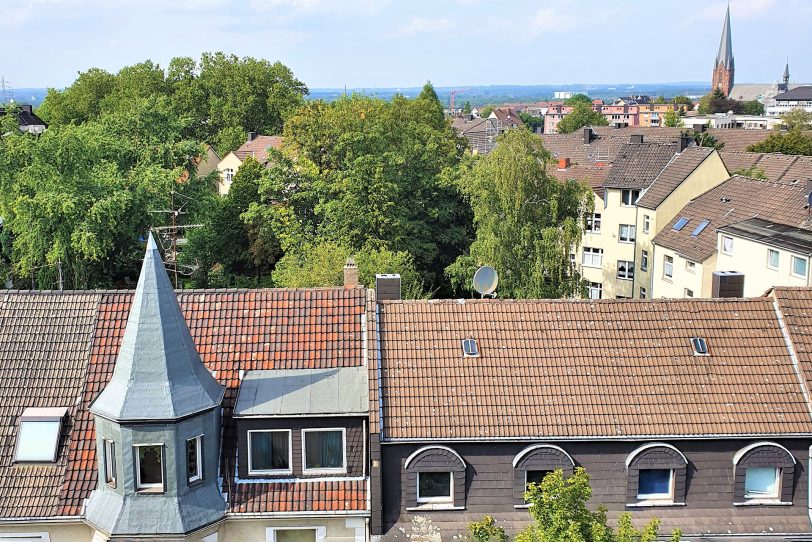 Sicht über Sodingen, aus dem Bunker, dem We-house.