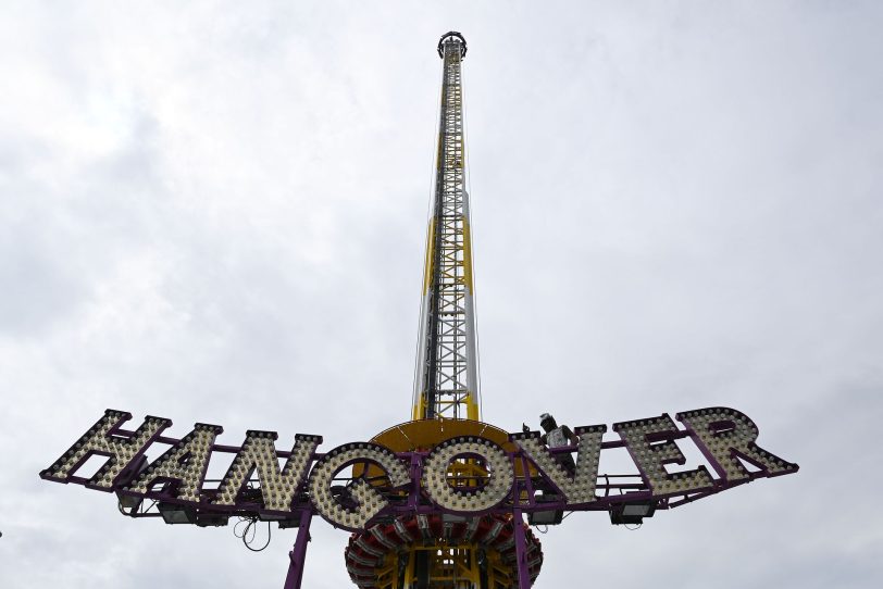 Impressionen vom Aufbau der 538. Cranger Kirmes vom 31.07.2022.