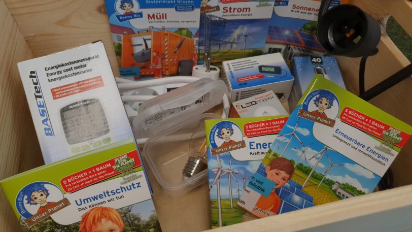 Die neue Klimakiste der Stadtbibliothek - besonders ist sie für Grundschulklassen geeignet.