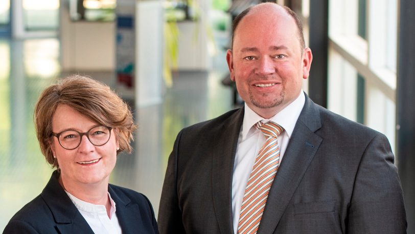 Informieren über Corona-Soforthilfen: Susanne Stegemann, Bereichsleitung Innovation, Wachstum, Gründung, Fachkräfte und Holger Stoye, Geschäftsführer Herne.Business.