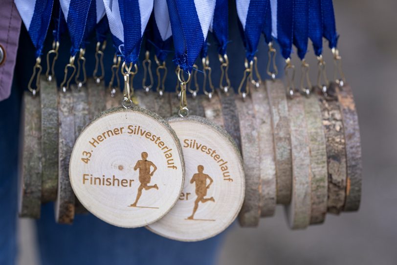 Nachhaltige Medaillen für die Finisher.