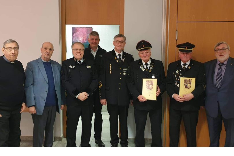 v.l. Prüßner, Hörmann, Prof. Dr. Brüggerhoff, Nieborg, Steinbach,Manfred Gronau, Ennulat und Leichner.