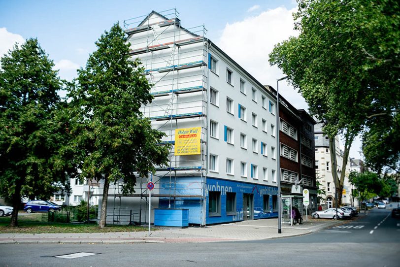 Weltbaustelle Zwei an der Bebelstraße 26.