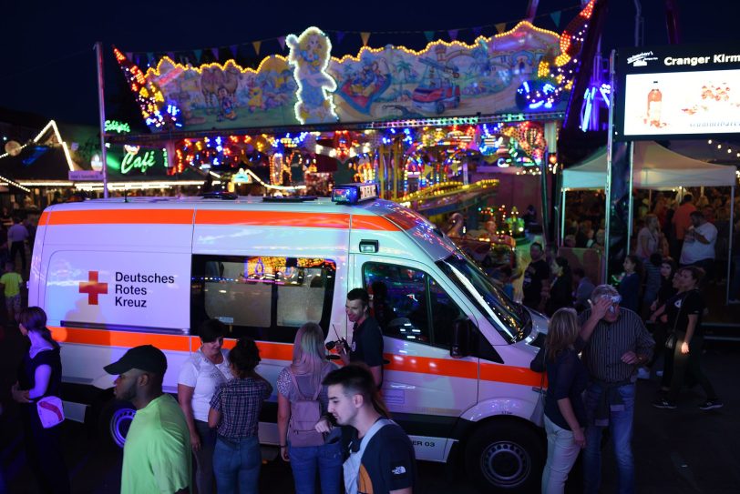 Einsatz für das DRK auf der Cranger Kirmes