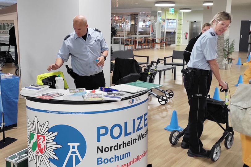 Auch die Polizei war beim vergangenen Markt der Möglichkeiten mit einem Info-Stand dabei.