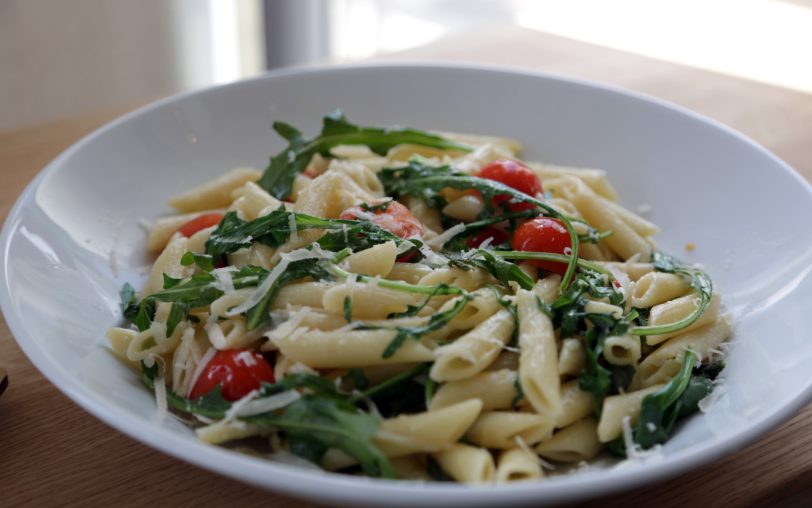 Penne mit Gemüse.