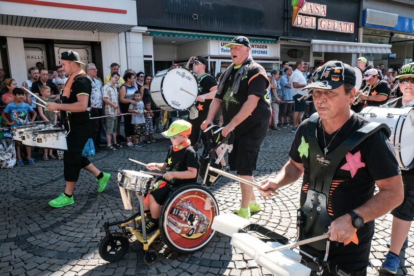 Cranger Festumzug 2018 vor der Christuskirche in Wanne-Mitte.