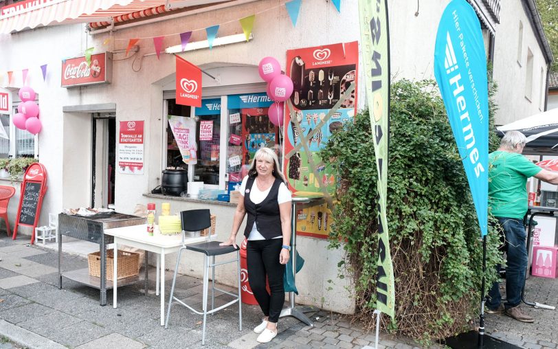 Margarete Reinhart, Besitzerin des Kiosks an der Vinckestraße.