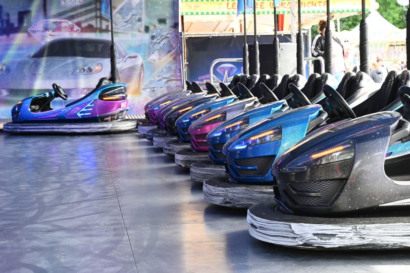Die Cranger Kirmes beginnt regnerisch.