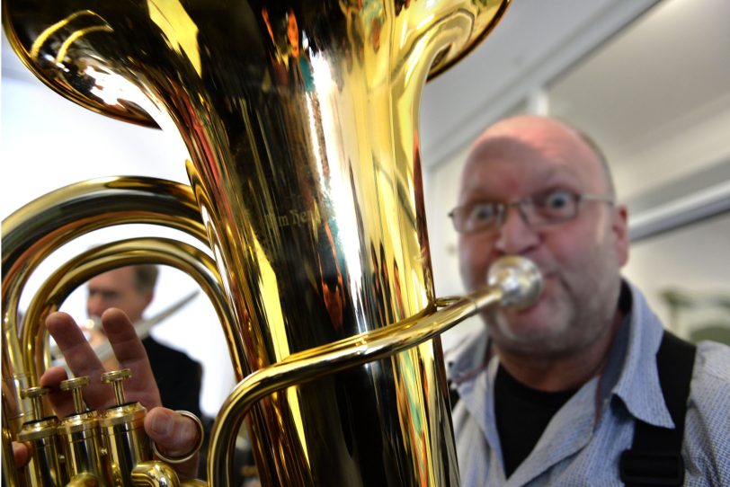 Eröffnung:Ort der Kulturen, musikalisch begleitet von der Musikschule.