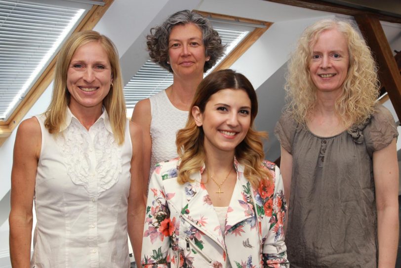 Sylvia Prinz, Dr. Claudia Brüning, Angie Khetyar und Heike Steen
