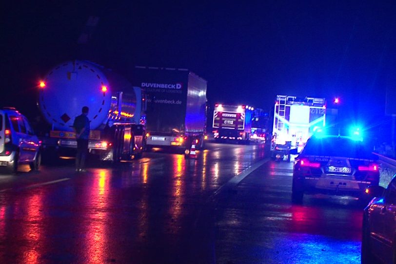 Tödlicher Unfall auf der A42 Abfahrt Bladenhorst.