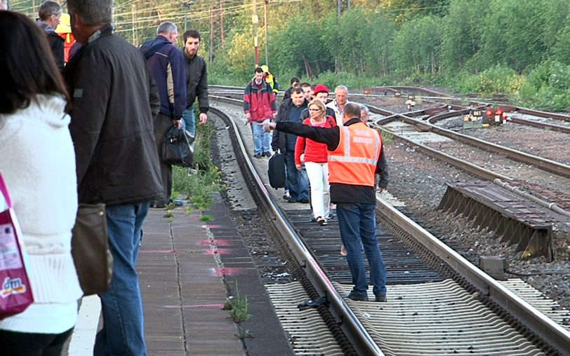 S-Bahn-Unfall am Donnerstagabend (5.6.2014).
