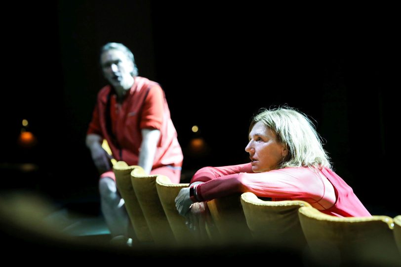 Die Befristeten. v.l. Stefan Hunstein und Elsie de Brauw.