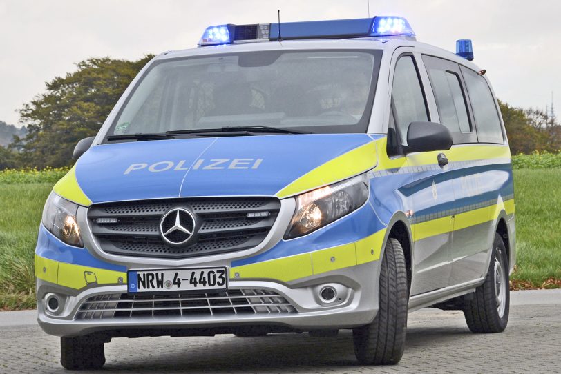 Der Mercedes Vito als neuer Streifenwagen der Polizei.