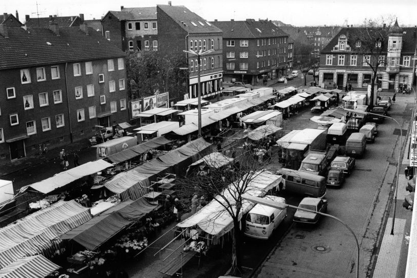 Vor 30 Jahren, der Wochenmarkt Wanne-Nord