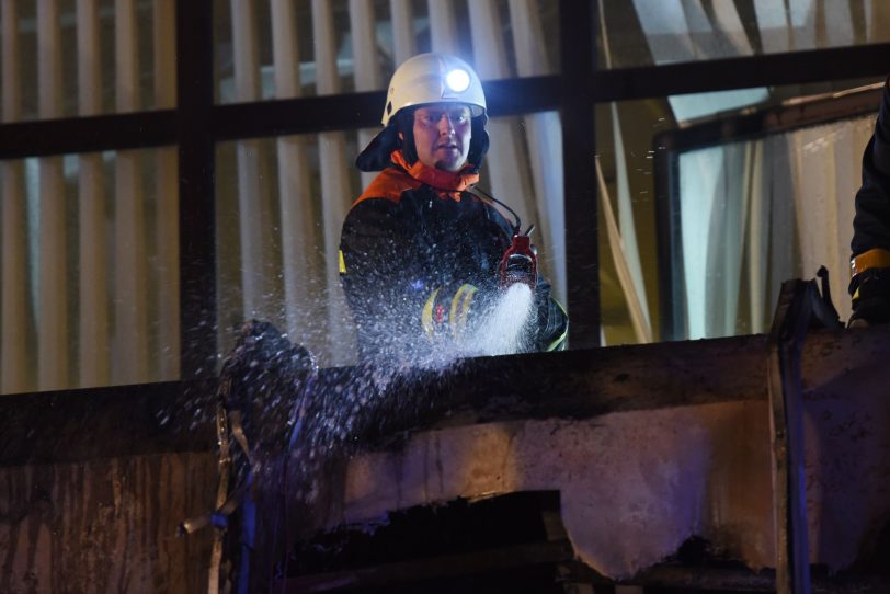 Brand in einem Gewerbeobjekt an der Gelsenkirchener Straße