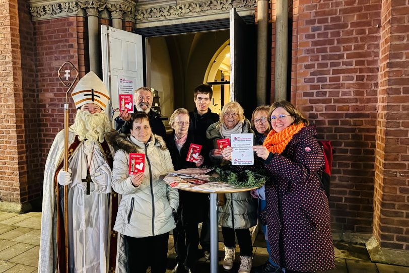 An der Christuskirche fand eine Nikolausaktion statt.