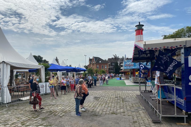 War der kleine Ersatz für die Cranger Kirmes 2020: Der Gastro-Rummel.