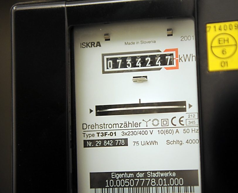 Stromzähler.