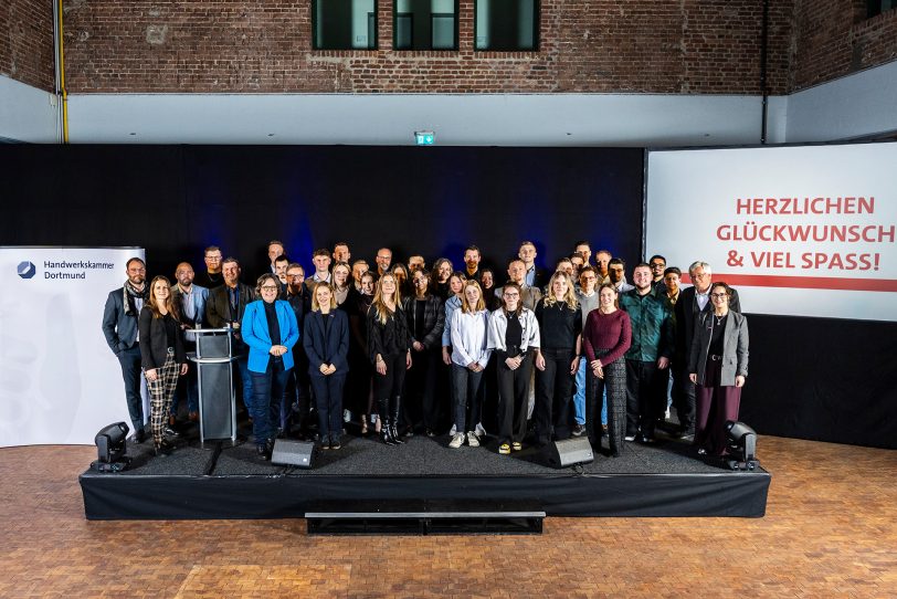 40 Junghandwerker aus dem Kammerbezirk Dortmund wurden geehrt.