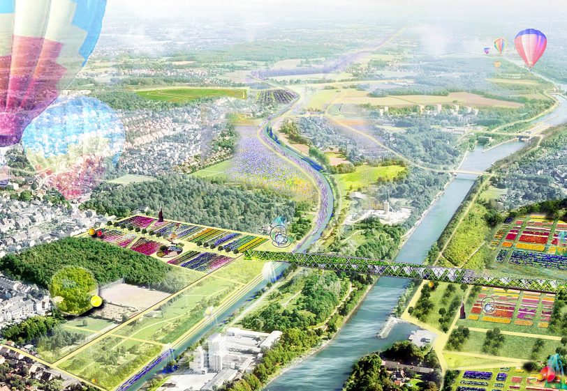 Die Emscher nach dem Umbau im Jahr 2020.