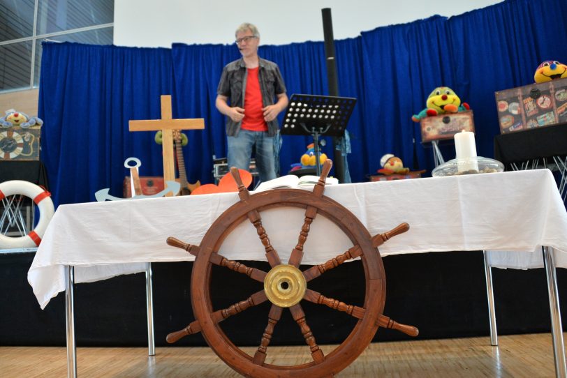 Kindergottesdienst im Bürgersaal.